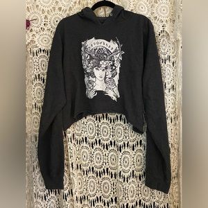 Zodiac/Astrology goddess cropped hoodie